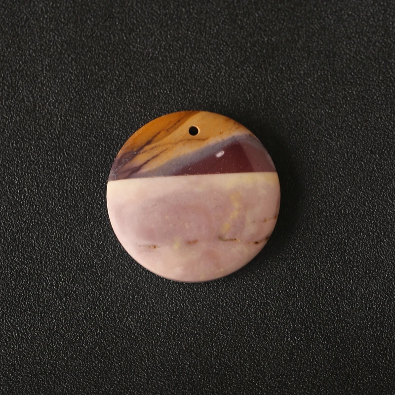 

Natural Stone Multi-color Picasso Jasper Mookite Jasper White Jade round Pendant Bead Semiprecious Jewelry for Pendant Accessory