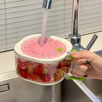 Escurridor y Lavador de Verduras Plegable 2 en 1 con Asas
