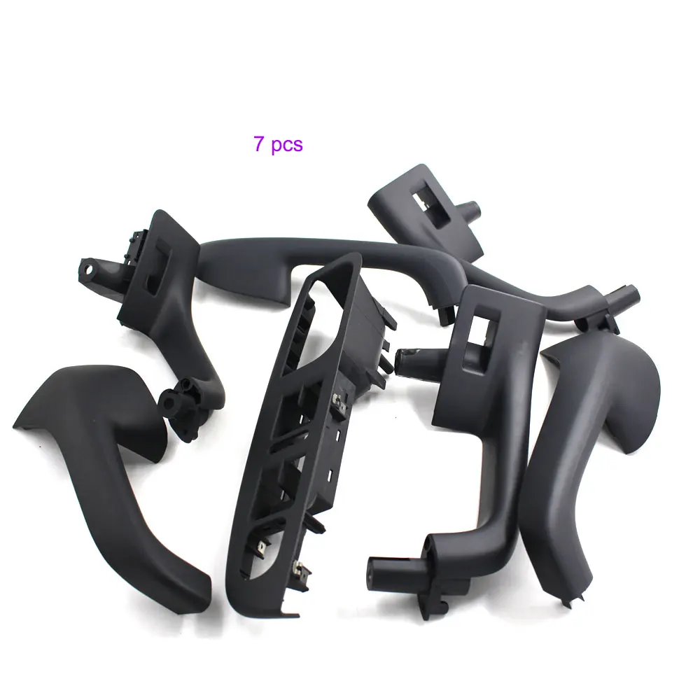 

New 7PCS For VW Golf 5 GTi-MK5 Jetta 2006 2007 2008 2009 Black Interior Handle Door Grab Switch Bezel Tirm Cover Car Stying