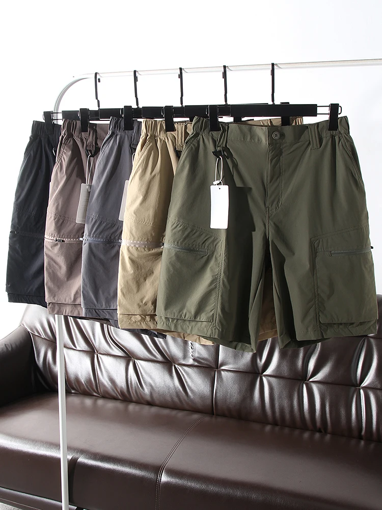 

Elastic Comfortable Men's Summer Qui Dry Breathable Multi-ket Casual orts Trendy Workwear Straight Leg ort Pants