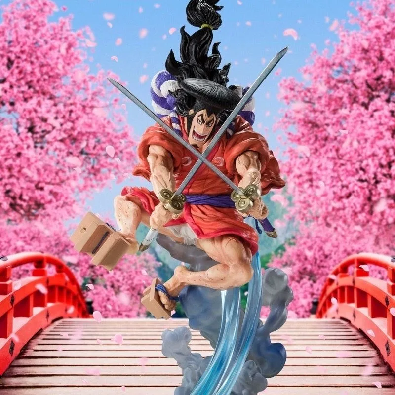 

Bandai Original Box One Piece FZ ZERO Super Fierce Battle Hikatsuki Oden Wano Country Two-Blade Stream Desktop Ornaments