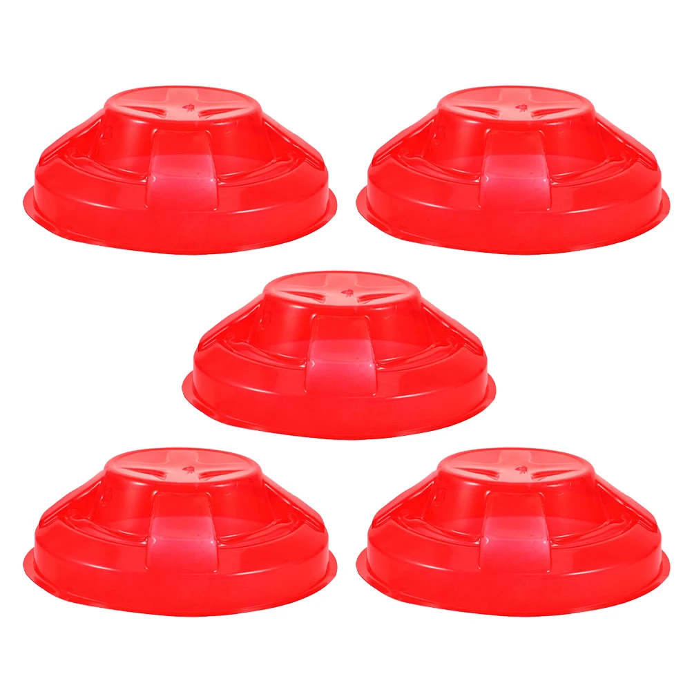 

5 pcs Smoke Dust Cover Durable Material Easy Installation Precise Fit for Home Alarm Sprinkler Covers Wall Guards Bulk