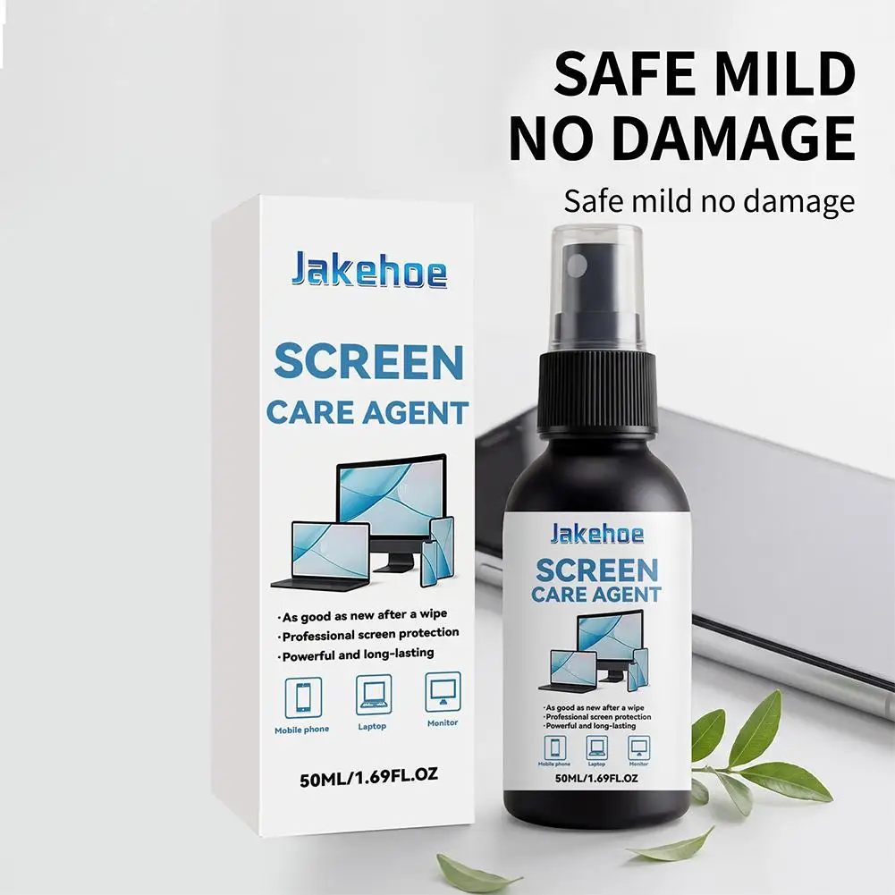 Screen Cleaner Spray Streak Free Static Reducing Screen Cleaner For Phone Laptop TV Gaming Consoles Screen Care Agent Spray