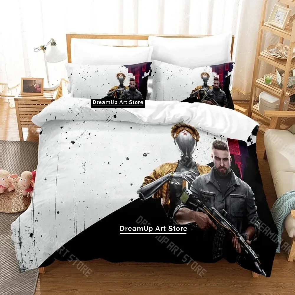 Exquisite 3D Print Atomic Heart Bedding Set Single Twin Full Queen King Size Bed Set Adult Kid Bedroom Duvetcover Sets 3D Print