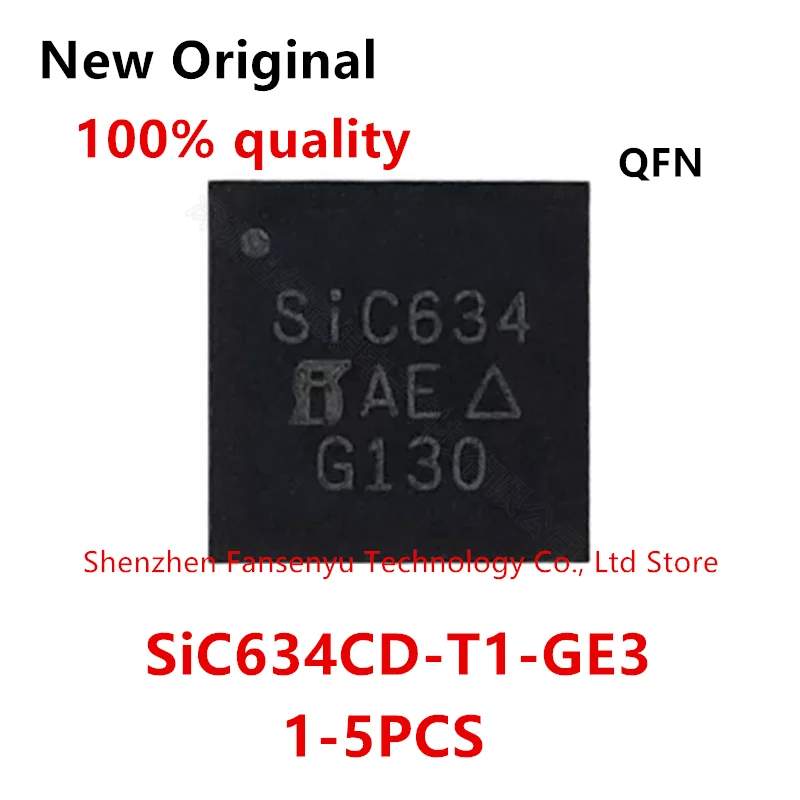 

(1-5PCS)100% New SiC634 SiC634CD SiC634CD-T1-GE3 QFN Chipset
