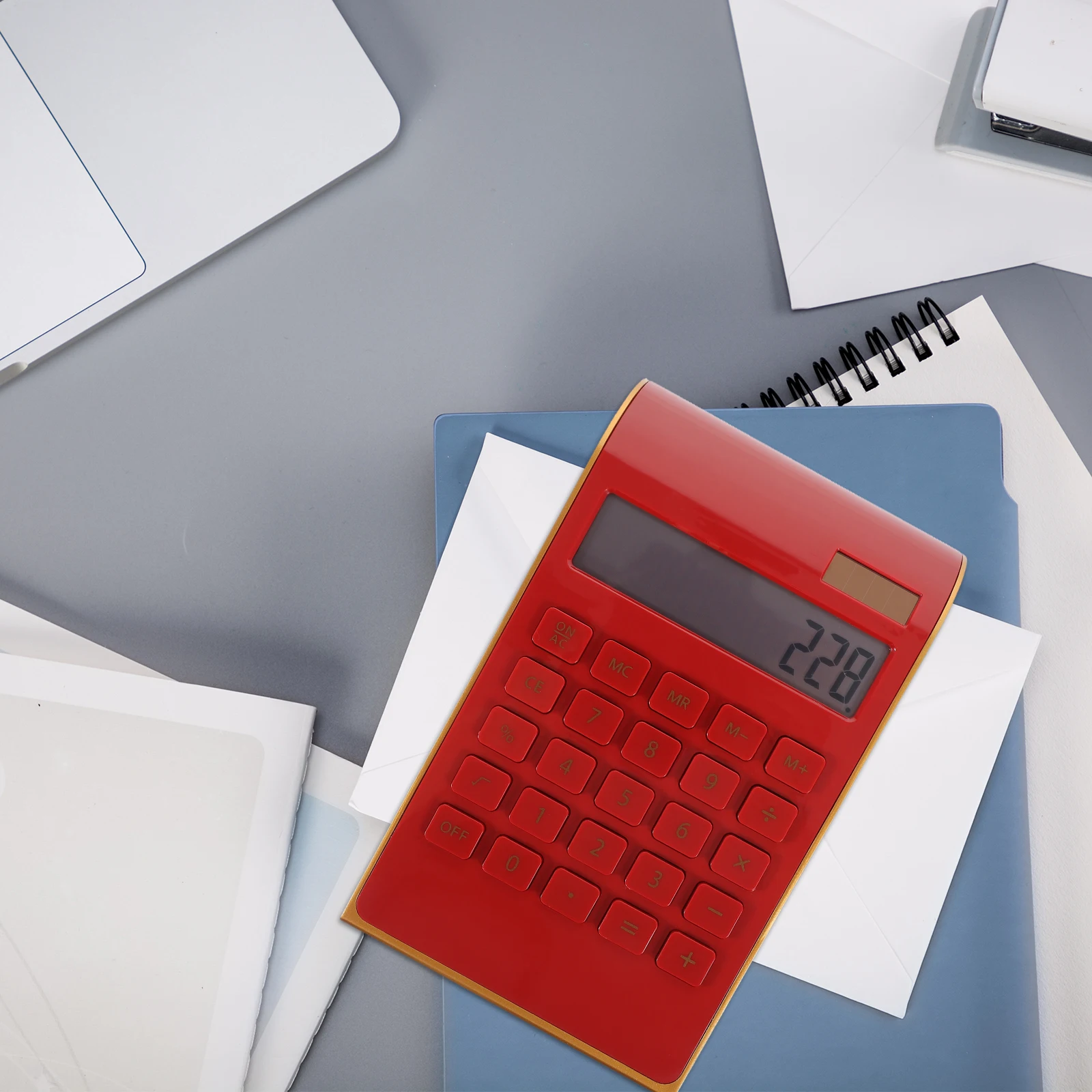 

Solar Calculator Mini Electronic Office Small Kids Student Portable School Supply Creative Design Desk Simple Calculators Solar