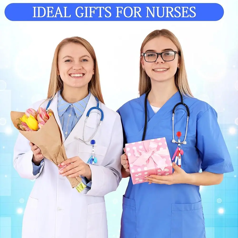 مجموعة قلم كرة قابل للسحب للممرضة ، قلم ممرضة ، أقلام شارة متضمنة ، قلم تمييز طرف ، علامة دائمة