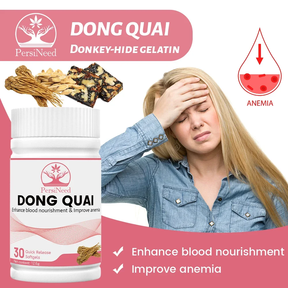 

Dong Quai Supplement - Improve Nutritional Anemia 30 Capsules (Angelica Sinensis) - Vegetarian Caps, Non-GMO, Gluten Free