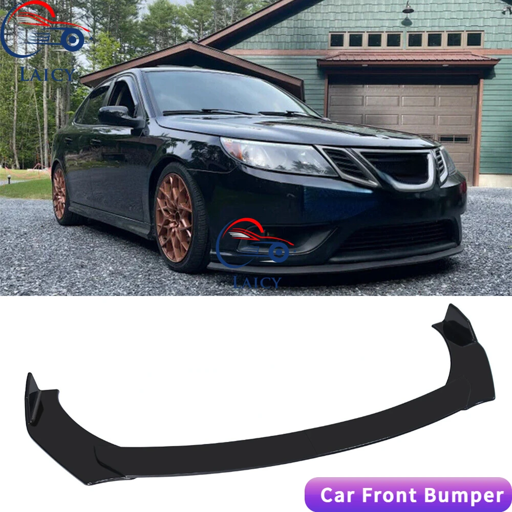 LAICY For Saab 9-3 2003-2011 Car Front Bumper Lip Chin Spoiler Splitter Body Kit Guard Deflector Lips Covers Car Accessories