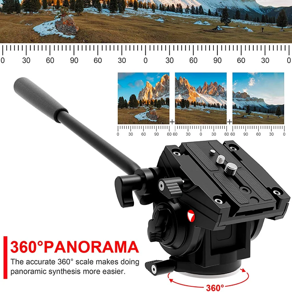 Kingjoy กระทะและเอียงอัลลอยขาตั้งกล้องมก. สำหรับกล้องโทรทรรศน์การดูนกเลนส์กล้องโทรศัพท์กลางหรือกล้องดาราศาสตร์