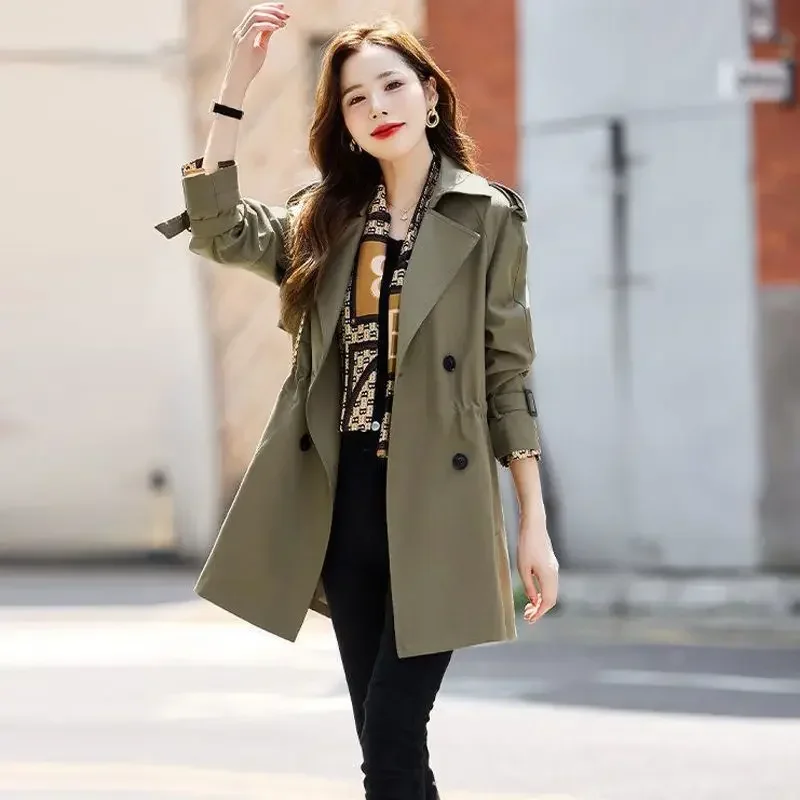 Korean Style Solid Color Jacket for Women Slim Fit Coats Woman Youthful Pretty Luxury Long Sleeve Reviews Clothes Cheap Casual