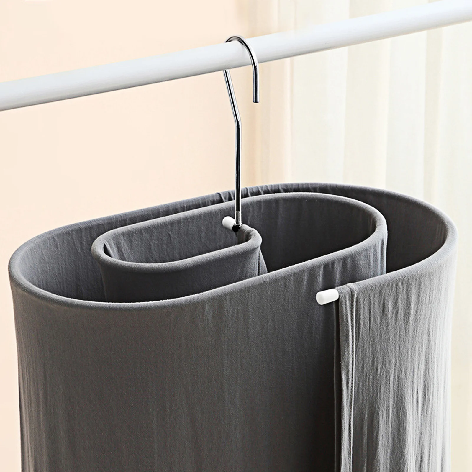 دوامة لحاف تجفيف الرف الصلب الثقيلة بطانية شماعات للشرفة غطاء سرير تجفيف الرف النوم شماعات لحاف المنزلية #4