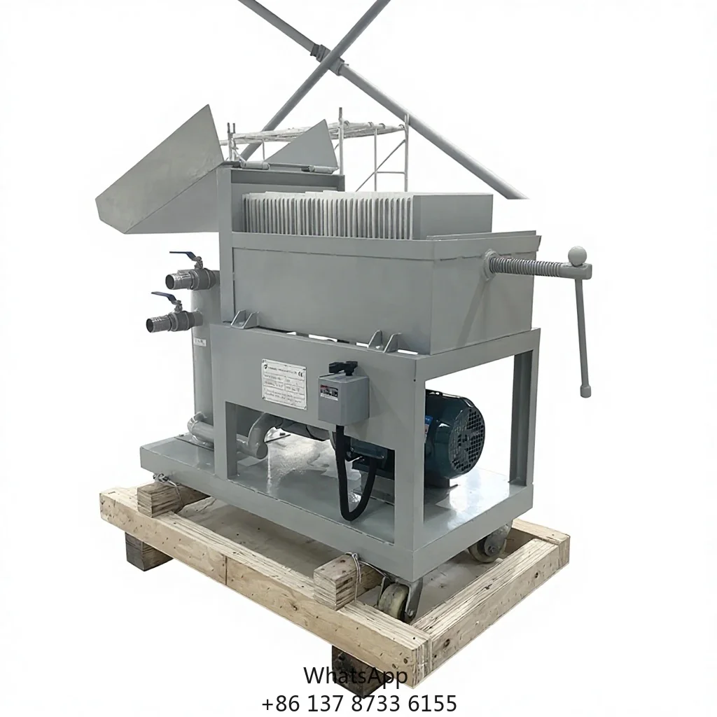 PL-50 50L Per Minute Small Scale Hot Sales Paper Filter Plate Press Refinery Oil Machine