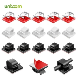 Untoom USB Cable Winder Desktop Cable Organizer Management Clip Cable Protector Holder for Computer Mouse Keyboard Earphone Wire