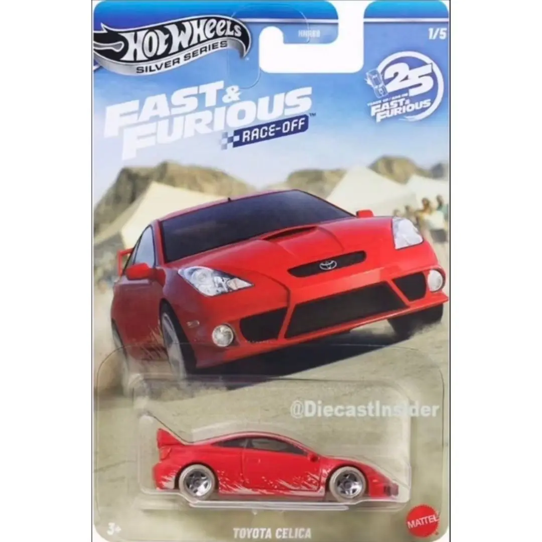 Hot Wheels 2026 Diecast Car Model Fast And Furious Race Off Series HNR88 P Toyota Celica Mazda Rx7 Volkswagen Jetta Honda Civic view 2