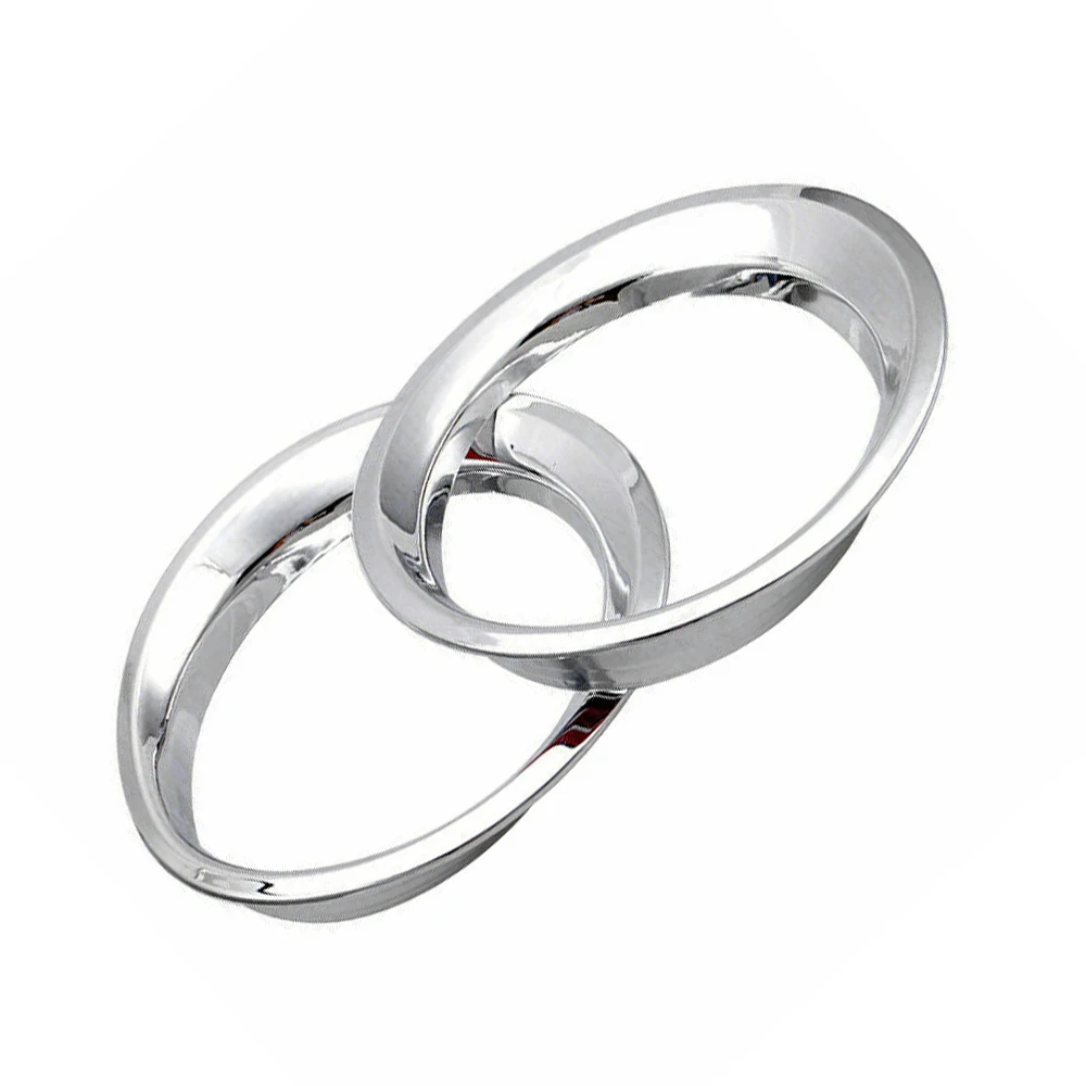 

2 шт. левая и правая передняя фара, накладка на кольцо, наклейки для Jeep Patriot 2011-2016, хромированный АБС-материал, автомобильные аксессуары