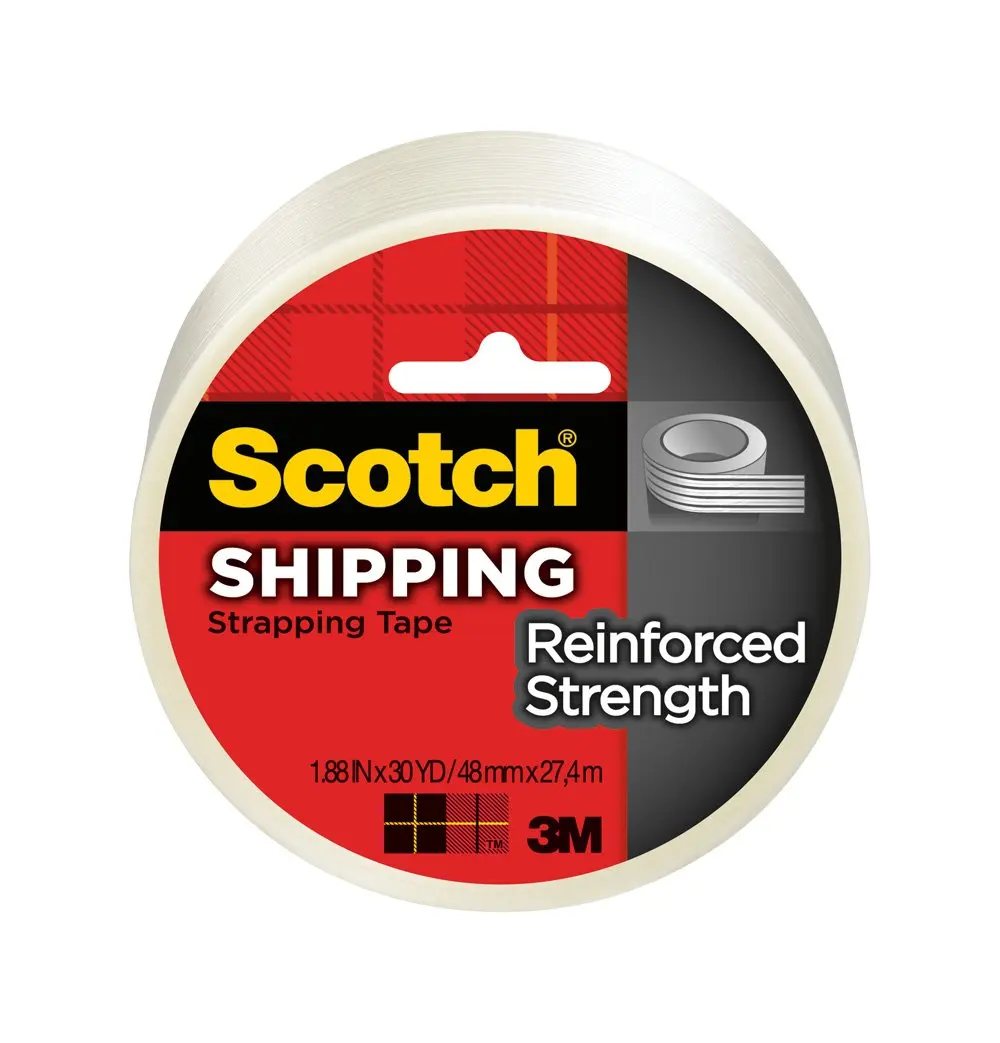 

Reinforced Strength Shipping Strapping Tape, 1.88-Inch x 30-Yards, 6-Pack (8950-30)