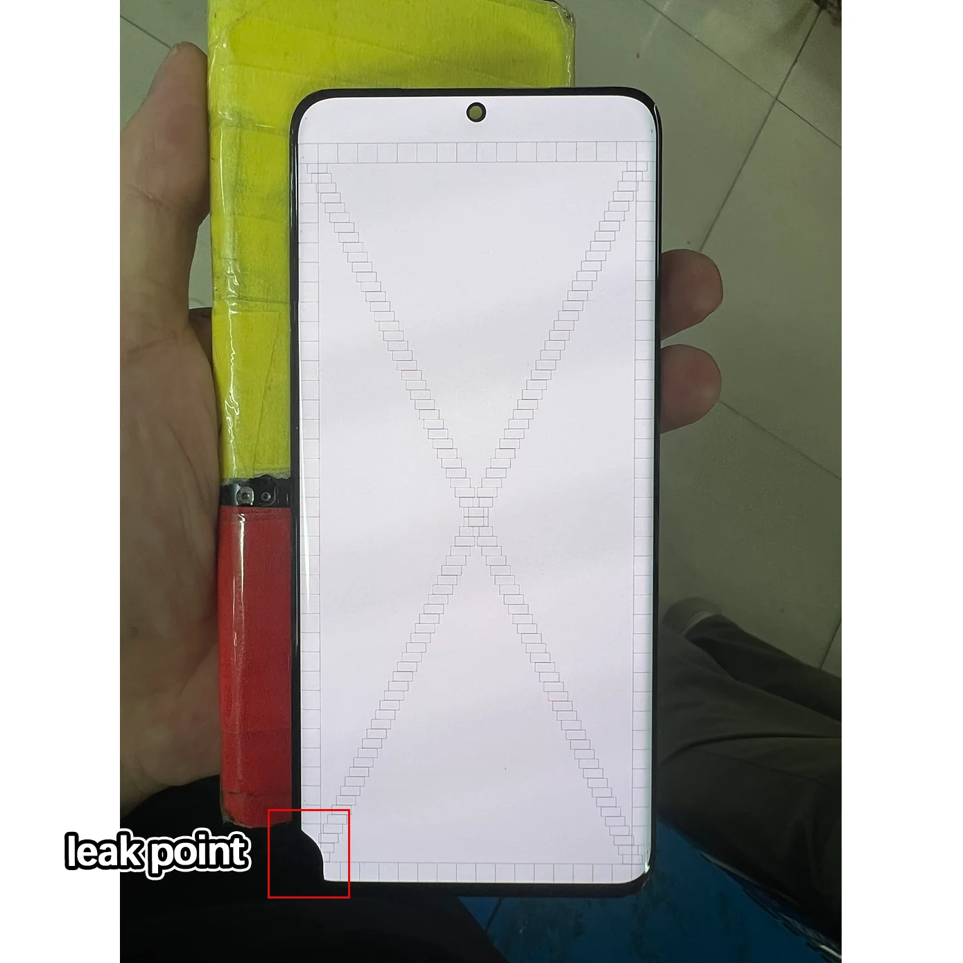 Screen has defects point line suitable for Samsung S20 G980F AMOLED Touch screen With Frame Digitizer Assembly