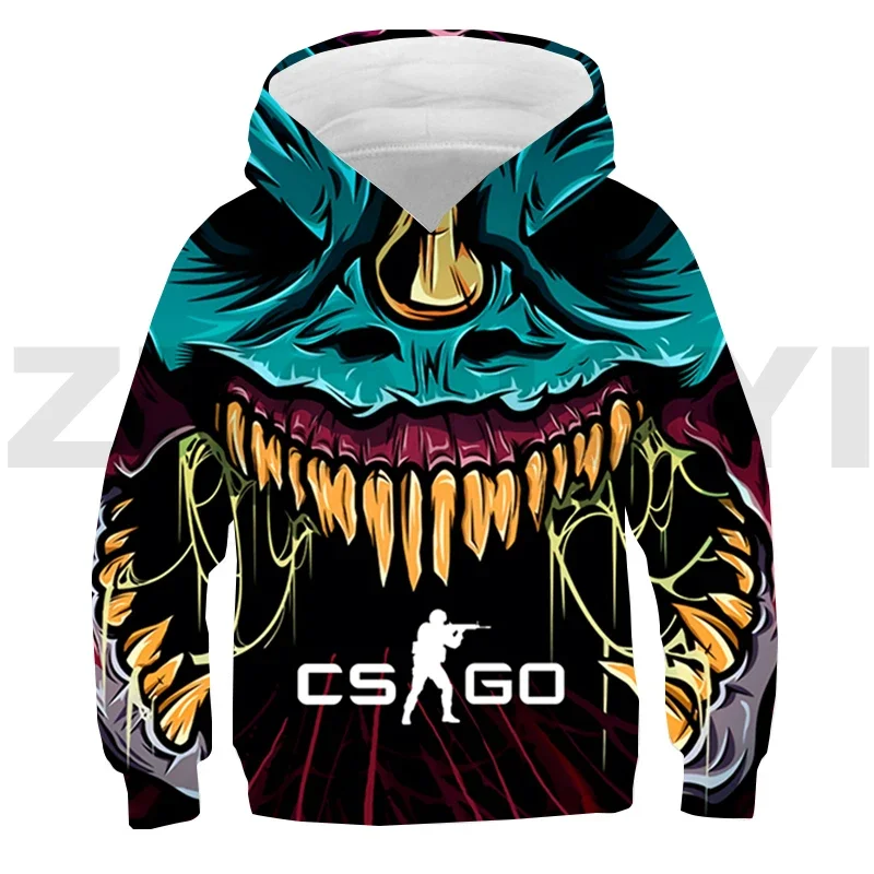 Classic Game CS GO 3D Hoodies Shooting War CSGO Anime Clothes Harajuku Streetwear Men Daily Fashion Printed Pullovers Sweatshirt