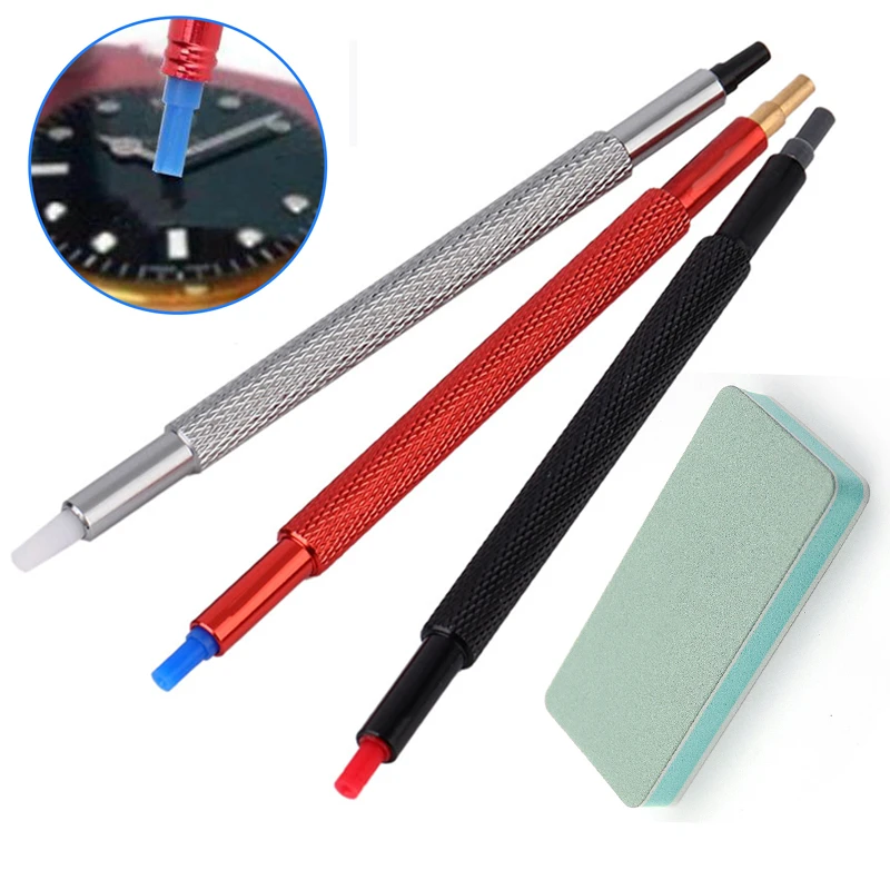 

4PCS Double Head Watch Hand Setting Fitting Presser Pusher Tool Stainless Steel Watch Hands Pressing Repair Tool Set