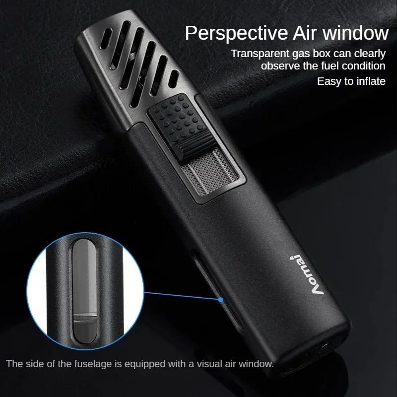 Mini Windproof Welding Torch Cigar Accessories Metal Kitchen Lighter Flame Jet Gun Igniter Butane Gas Smoking Lighters Men Gift