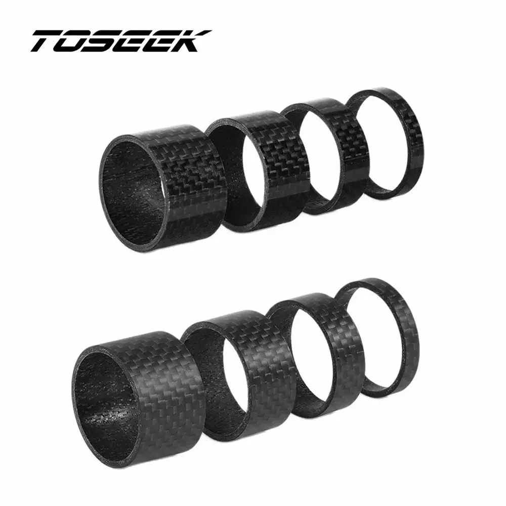 Bicycle Carbon Fiber Spacer Bike Stem Washer Fork Spacer 1-1/8 