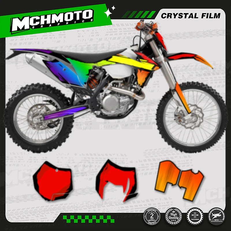 

MCHMFG мотоциклетная графика фоновая клейкая наклейка наборы наклеек для KTM EXC XCW 2012 2013 SX SXF 2011 2012