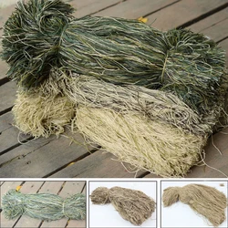 Hilos ghillie tácticos camuflados de yute para reparación DIY