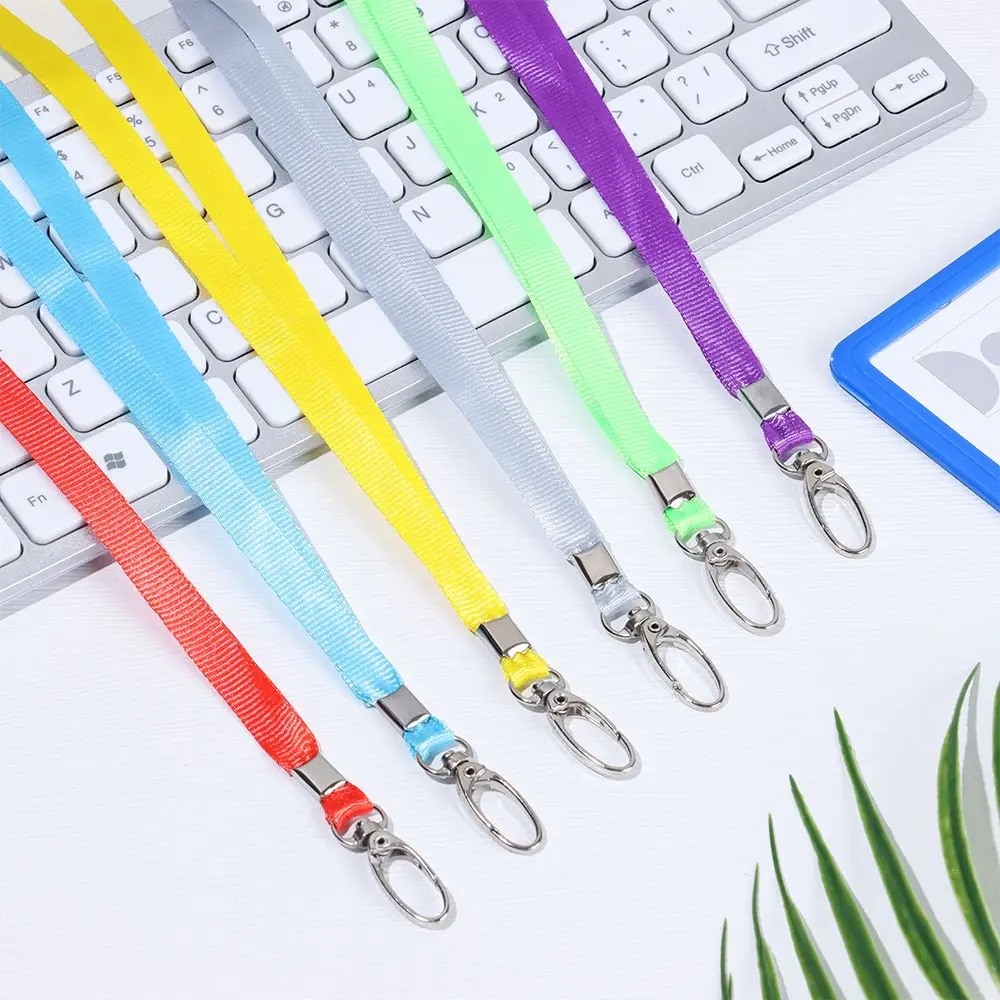 1Pcs New Office Supplies Name Tag Fashion Neck Strap Lanyards Badge Holder Lanyard Hanging Rope ID Card Holder