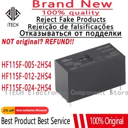 10PCS/Lot HF115F-005-2HS4、HF115F-012-2HS4、HF115F-024-2HS4 New Original Power Relay HF115F/005-2HS4、HF115F/012-2HS4、HF115F/024