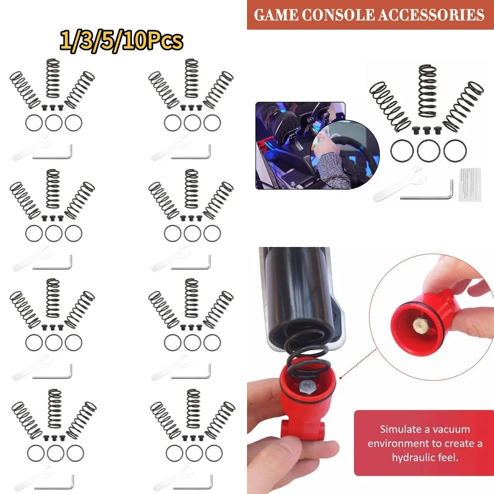 For Logitech G25 / G27 / G29 / G920 / G923 Wheel Car Game Simulator Brake Pedal Accelerator Clutch Pedal Spring Kit