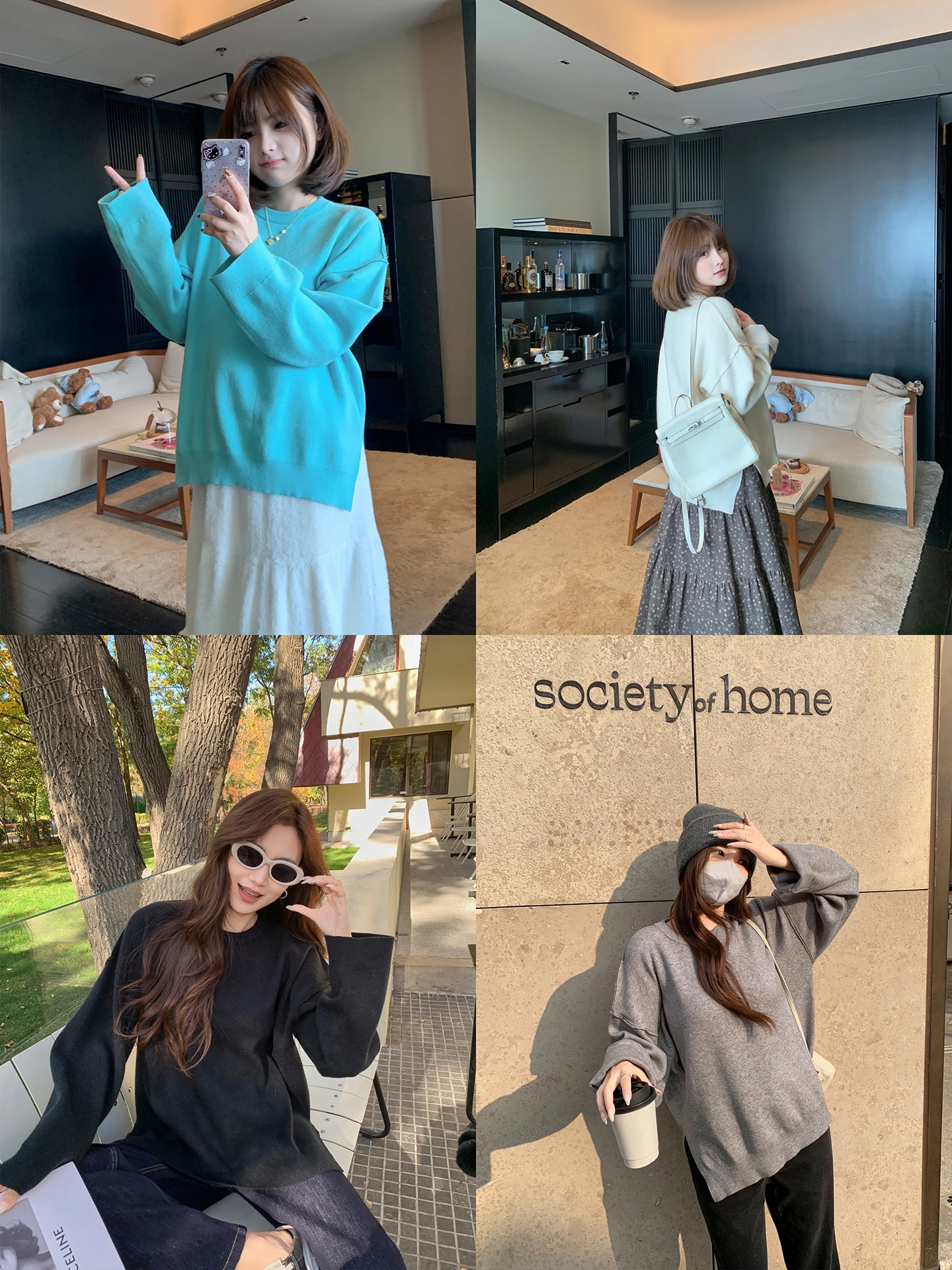 

Женский свитер Maixi больших размеров, круглый вырез, вязаный, с разрезом, зимний, свободный, стройнящий, длинный, повседневный, из полиэфирного волокна