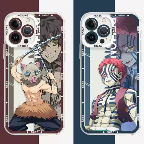 Hot Anime Demon Slayer Case For Samsung Galaxy S24 S23 S22 Ultra S21 S20 FE Note 20 10 Plus A15 A25 A35 A55 Soft Silicone Cover
