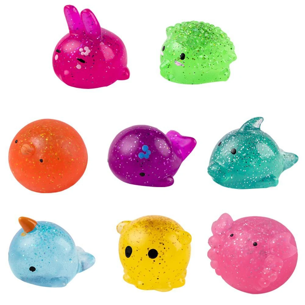 Big Spongy Squishy Mochi Fidget Toys Kawaii Animal Toys Ball Antistress Stress Sensory Squeeze