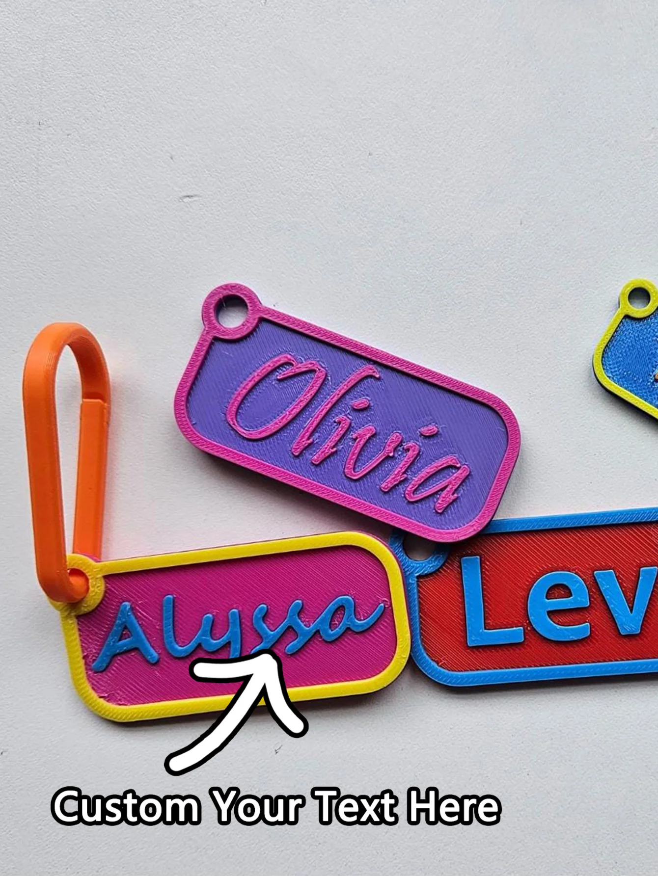 1PC Custom Keychain - Personalized with Engraved Name, Retro Color Scheme, DIY Laser Engraved, Unique Gift for Daily Use & Styli