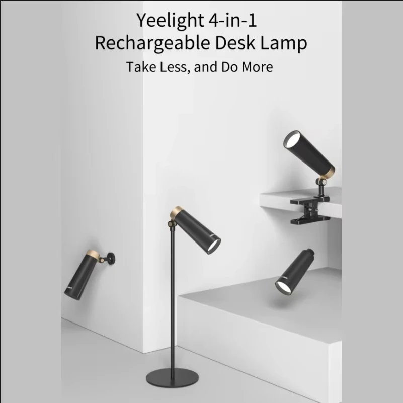 Yeelight 4-in-1 Rotating Lighting Rechargeable Bedside Lamp LED Reading Lamp 180° Adjustable 4000K Color Temperature Type-C