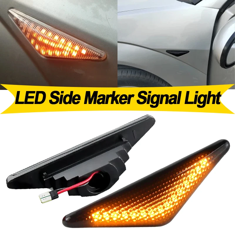 2 قطعة لفورد فوكس MK1 1998 1999 2000 2001 2002 2003 2004 مونديو MK3 LED بدوره إشارة الجانب ماركر مؤشر مصباح اكسسوارات السيارات
