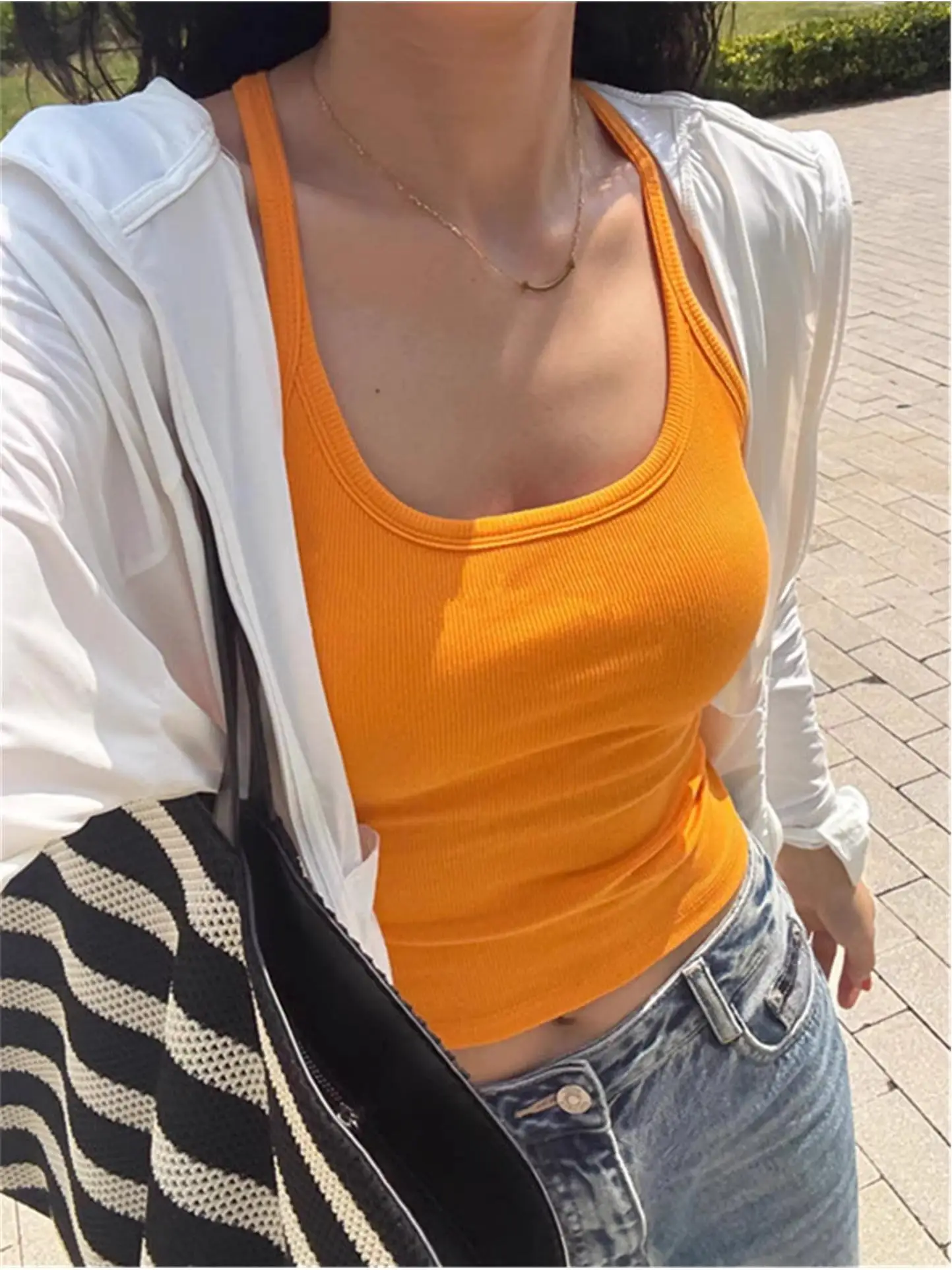 American Cool Spicy Strap Vest Donna Estate Outdoor Fitn Sport con pettorina Bellissimo intimo Ba Base Svel Top