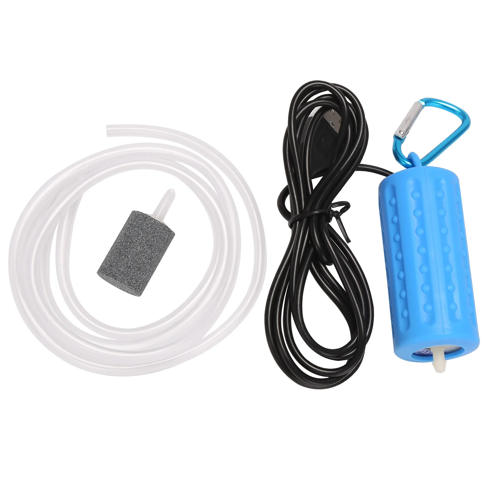 Usb Mini Aeration Pump Air Pump Aquarium Aerator Ultra Quiet Mini Fish Tank Go Fishing Oxygen Pump ——Blue