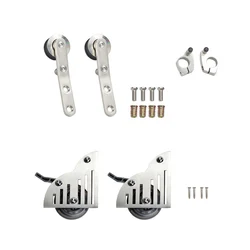 DIYHD Stainless Steel Rolling Ladder hardware Roller set