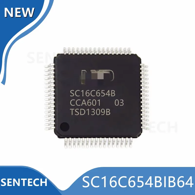 

5 шт./лот, 100% новый оригинальный SC16C654BIB64 LQFP-64 с 64-байтовыми FIFO и инфракрасным (IrDA) энкодером/декодером