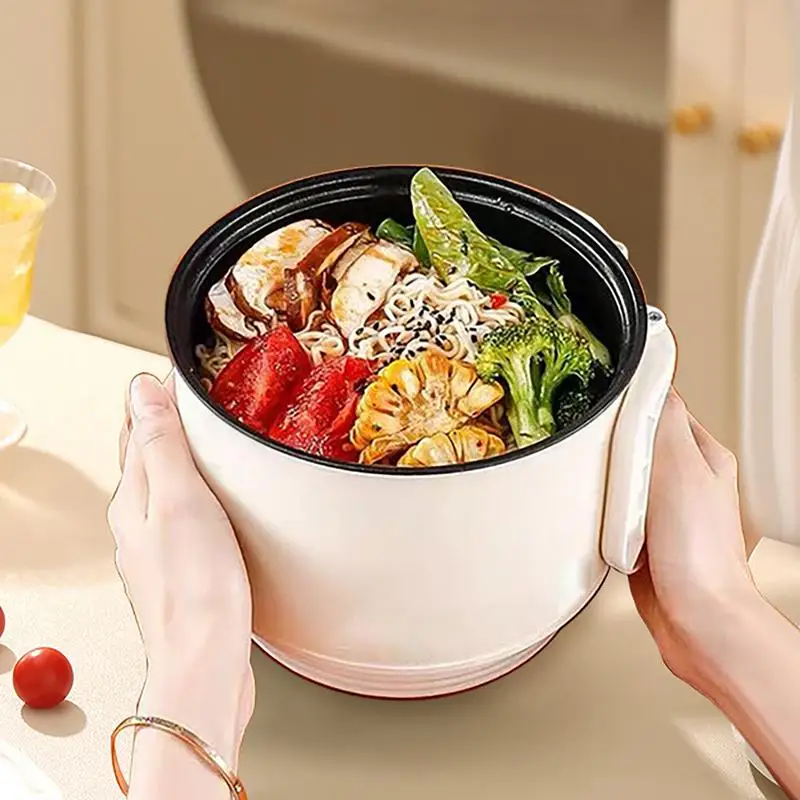 Portable instant noodles pot folding handle electric boiling pot Student dormitory non-stick cooker mini small electric pot