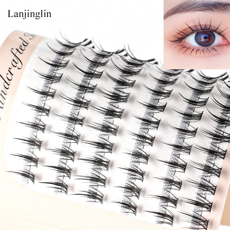 6 Rows 120 Bundles Eyelash Extension Natural Faux Mink Eyelashes Individual 9/10/11/12MM Lashes Makeup Cilia False Eye Lashes