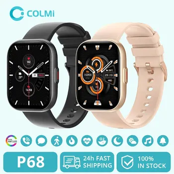 COLMI P68 Smartwatch 2.04&#x27;&#x27; AMOLED Screen 100 Sports Modes 7 Days Battery Life Support Always On Display Smart Watch Men Women