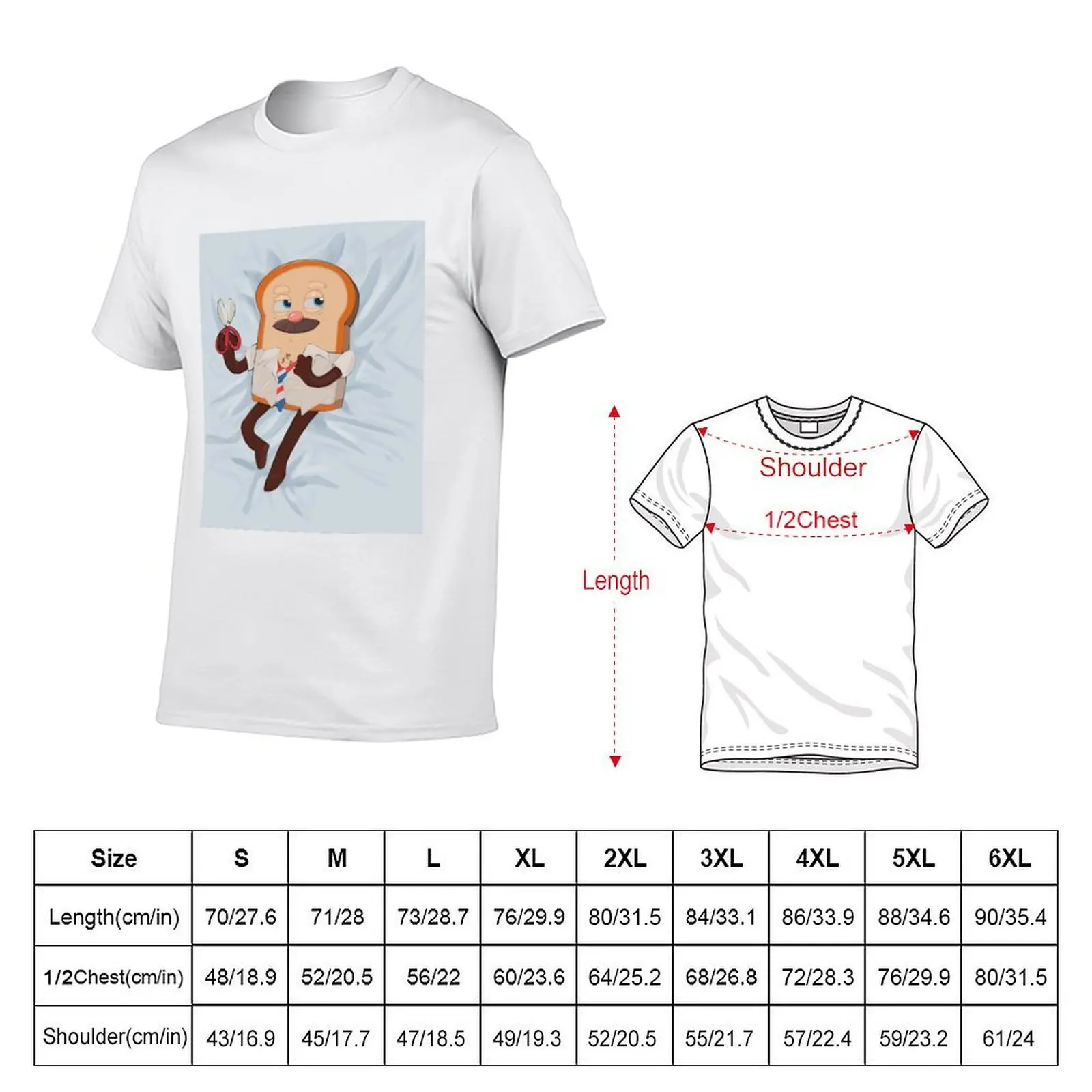 Bread Barbershop T-Shirt summer tops graphic t shirt vintage big and tall t shirts for men