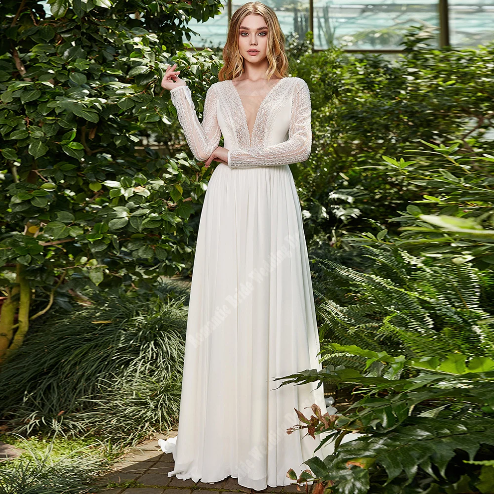 Elegant Sexy Plus Size Women Wedding Dresses Popular Long Skirt Hem Bridal Gowns Newest Listing Mariage Vestido De Novias 2024