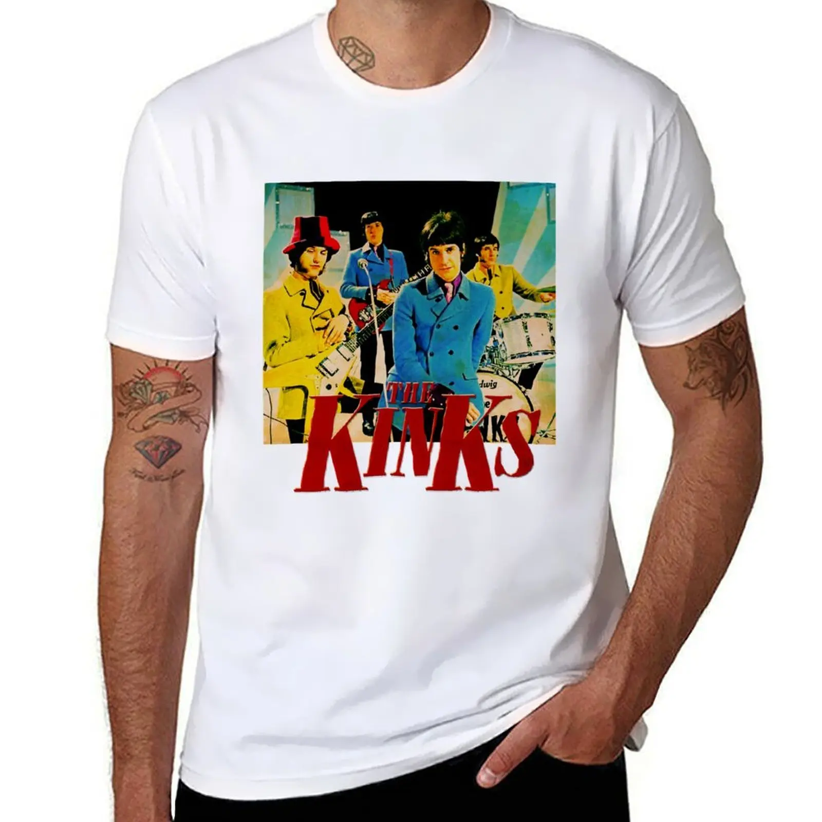 

The Kinks T-Shirt t shirts for man slim fit t shirt men 100% cotton luxury brand T-Shirt
