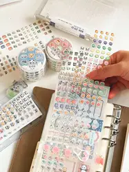 EverEin Vintage Seasons Daily Bubble Dots Washi PET Tape for Planner Card Making DIY Scrapbooking Plan Decorative Sticker