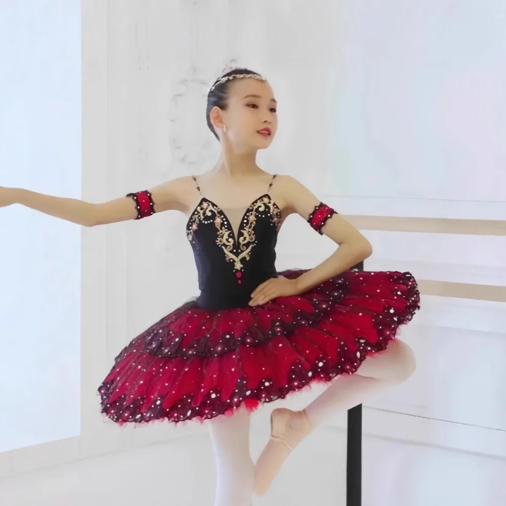 ملابس رقص الفتيات فساتين الاطفال راقصة الباليه توتو الأميرة الزي ملابس الأطفال فستان فتاة الصيف رداء رقص الباليه الطفل