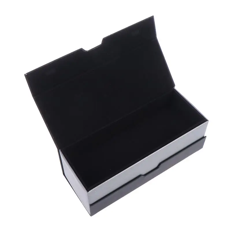 Hot！PU Leather Glasses Storage Box Double Layer Magnetic Sunglasses Organizer Case for Eyewear Protection and Travel